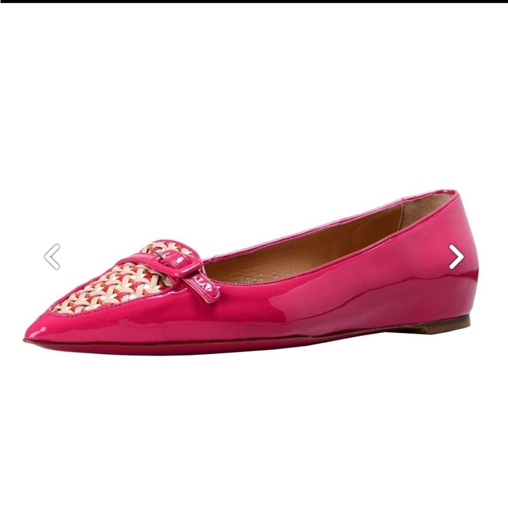 Salvatore Ferragamo woven Paige flats in Agatea Rose and bisque. size 8.5 - Picture 4 of 8